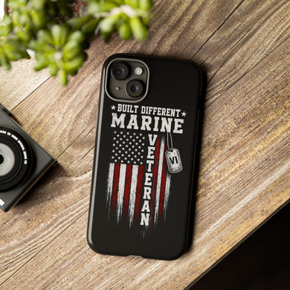 Built Different Marine Veteran Tough Phone Case