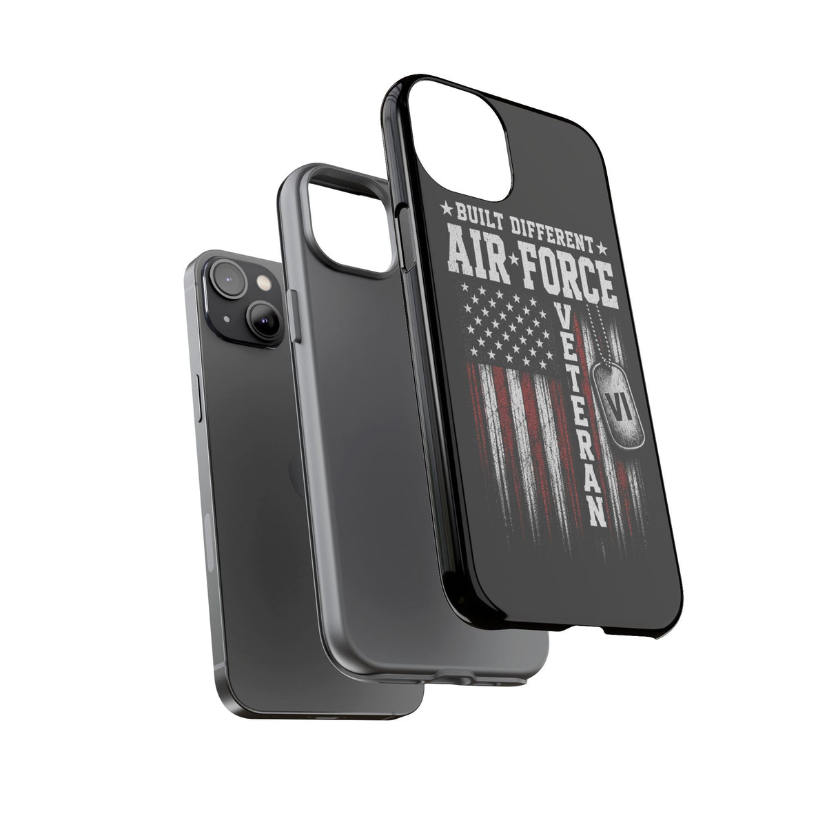 Built Different Air Force Veteran Tough Phone Case