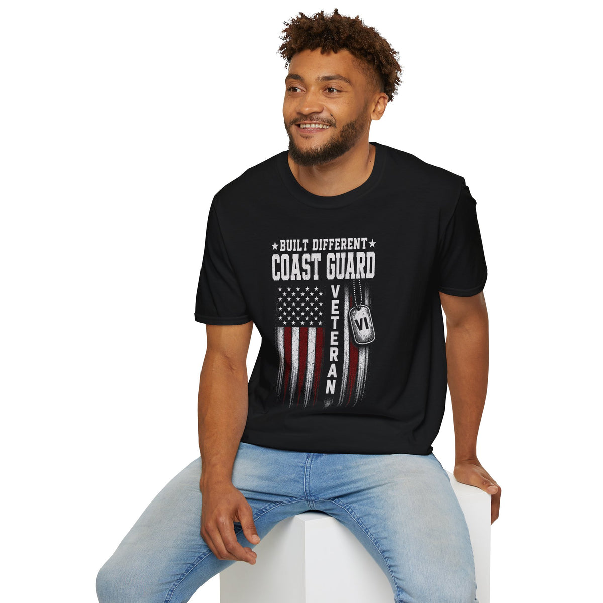 Built Different Coast Guard Veteran Tee
