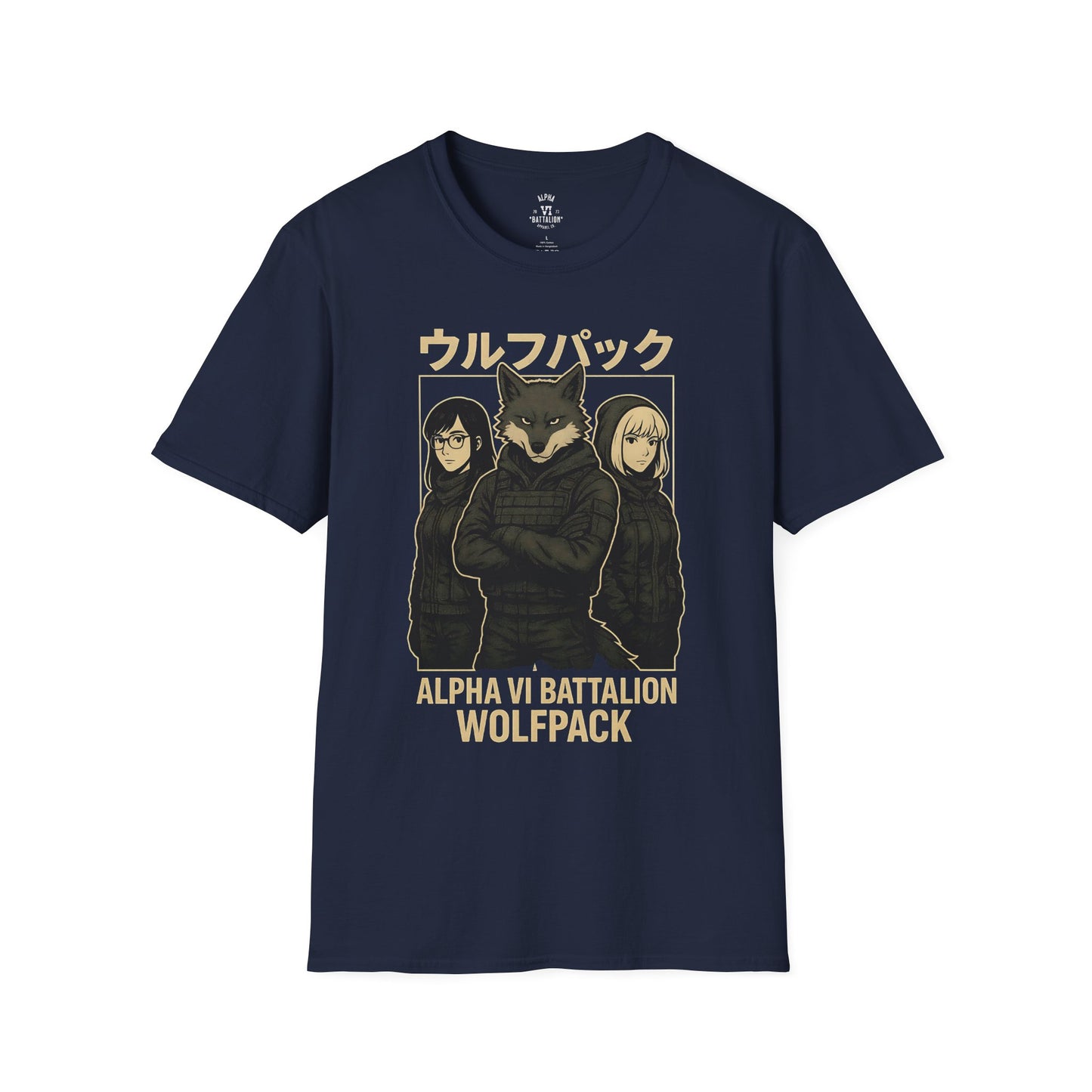 Alpha VI Battalion Wolf Pack Anime Tee