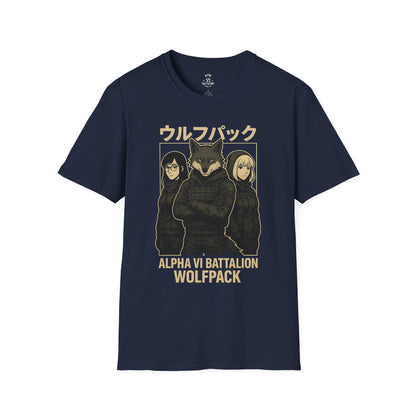 Alpha VI Battalion Wolf Pack Anime Tee