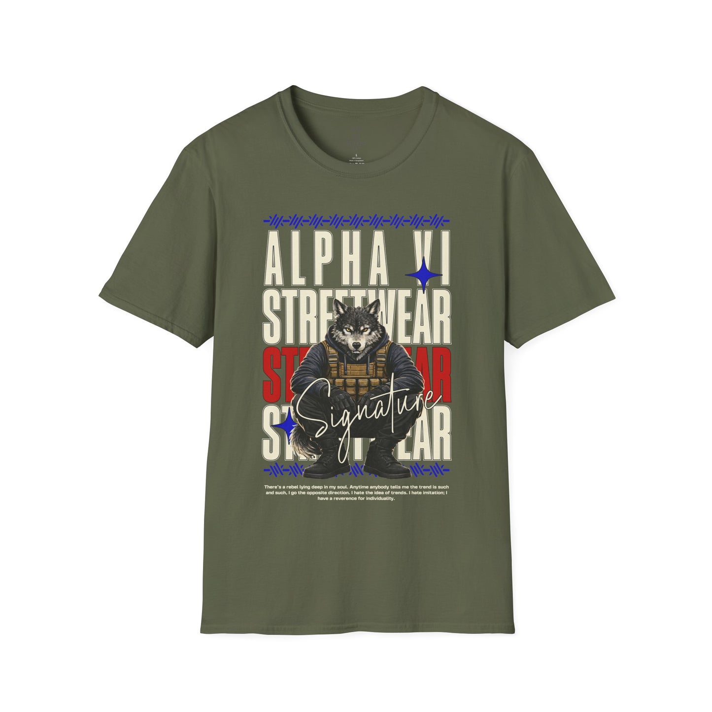 Alpha VI Streetwear Signature Tee — AlphaWolf