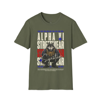 Alpha VI Streetwear Signature Tee — AlphaWolf