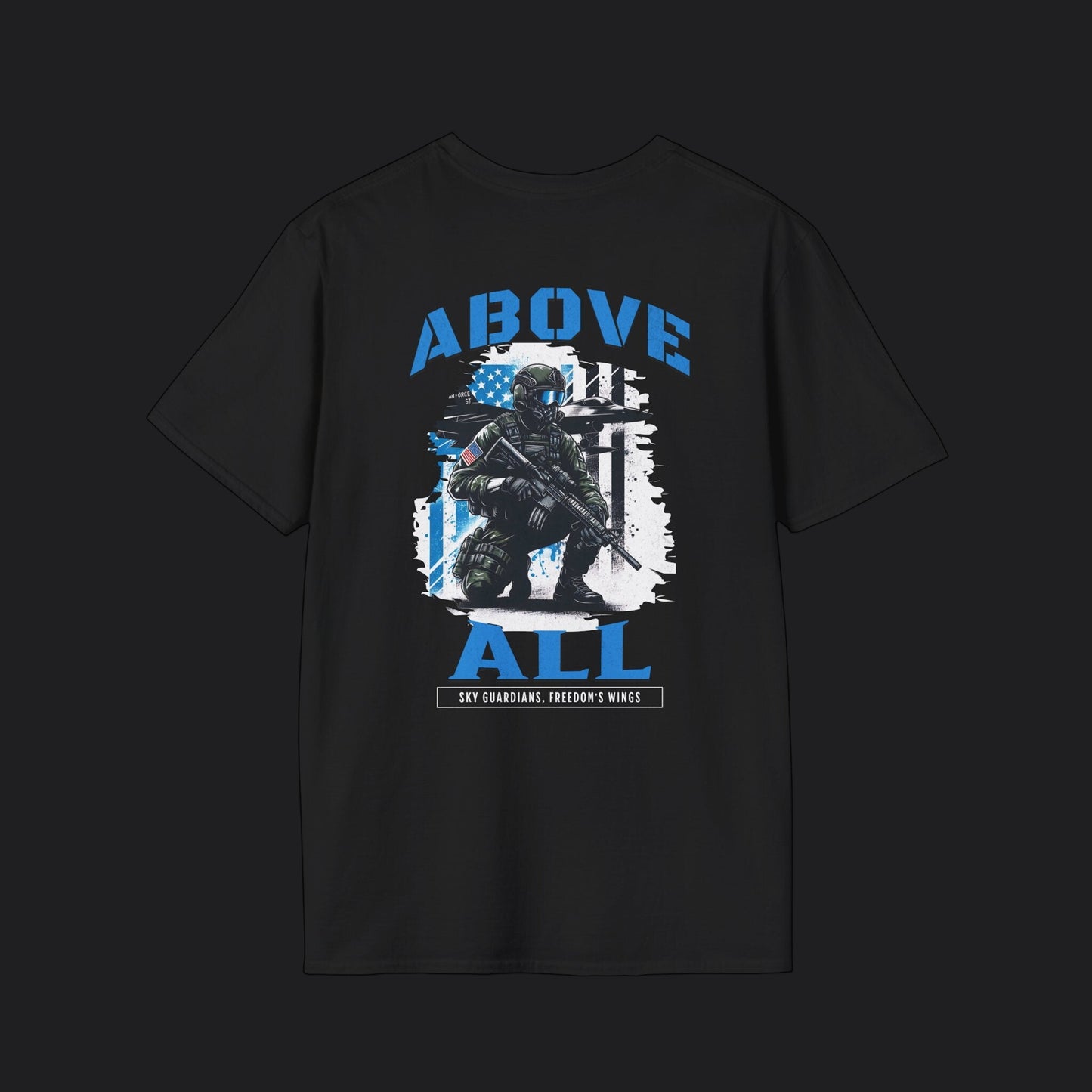 Above All Sky Guardians Freedom's Wings Tee — USAF Veteran T-Shirt