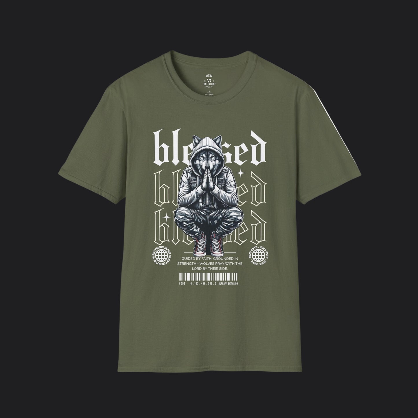Blessed Tee — Christian Faith Veteran Military Pride T-Shirt