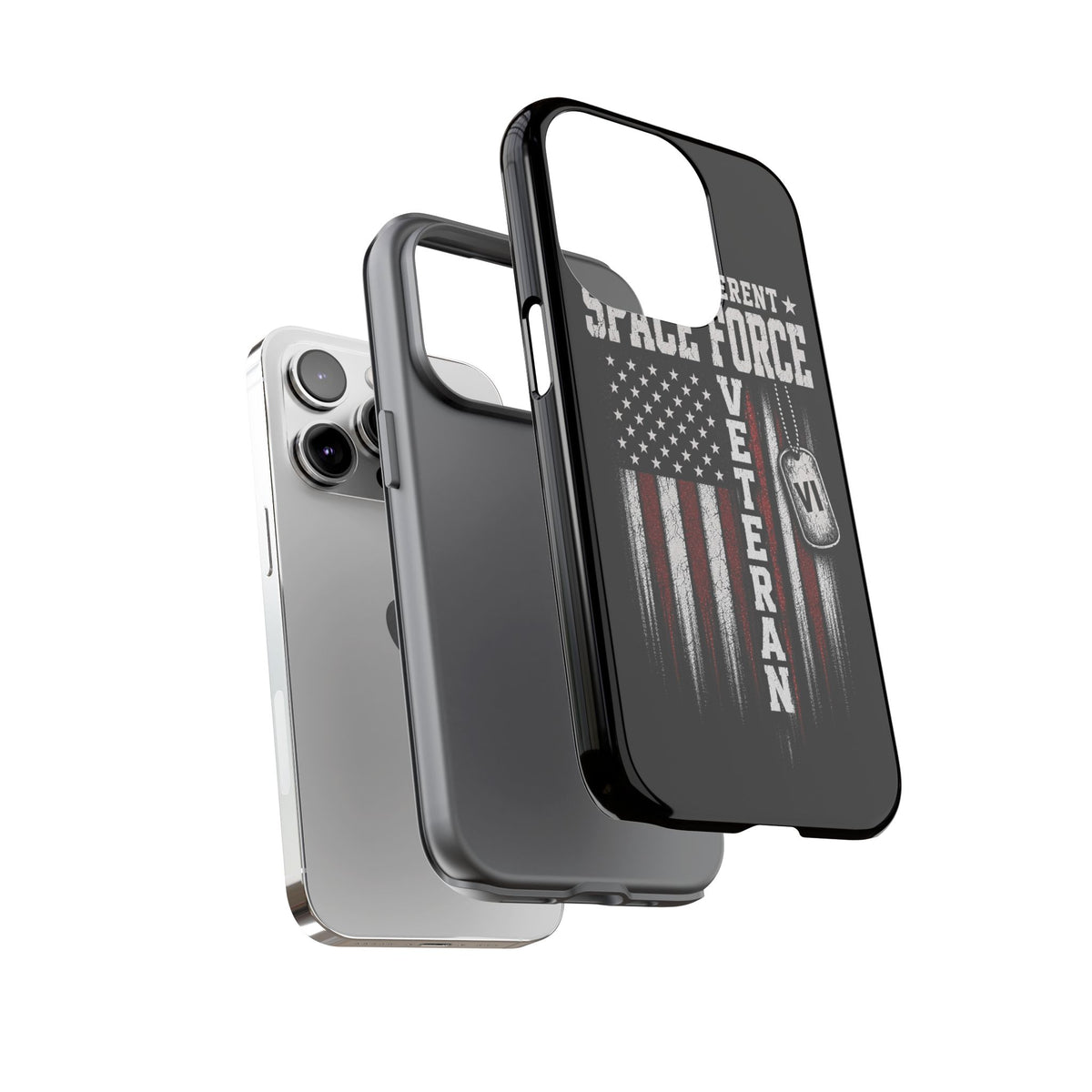 Built Different Space Force Veteran Tough Phone Case