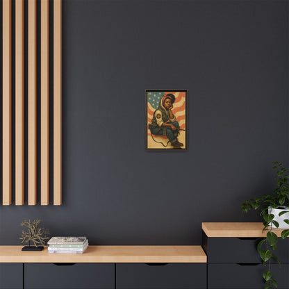 Waiting Warrior – Heritage Edition Framed Canvas