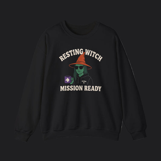 Resting Witch Mission Ready Sweater