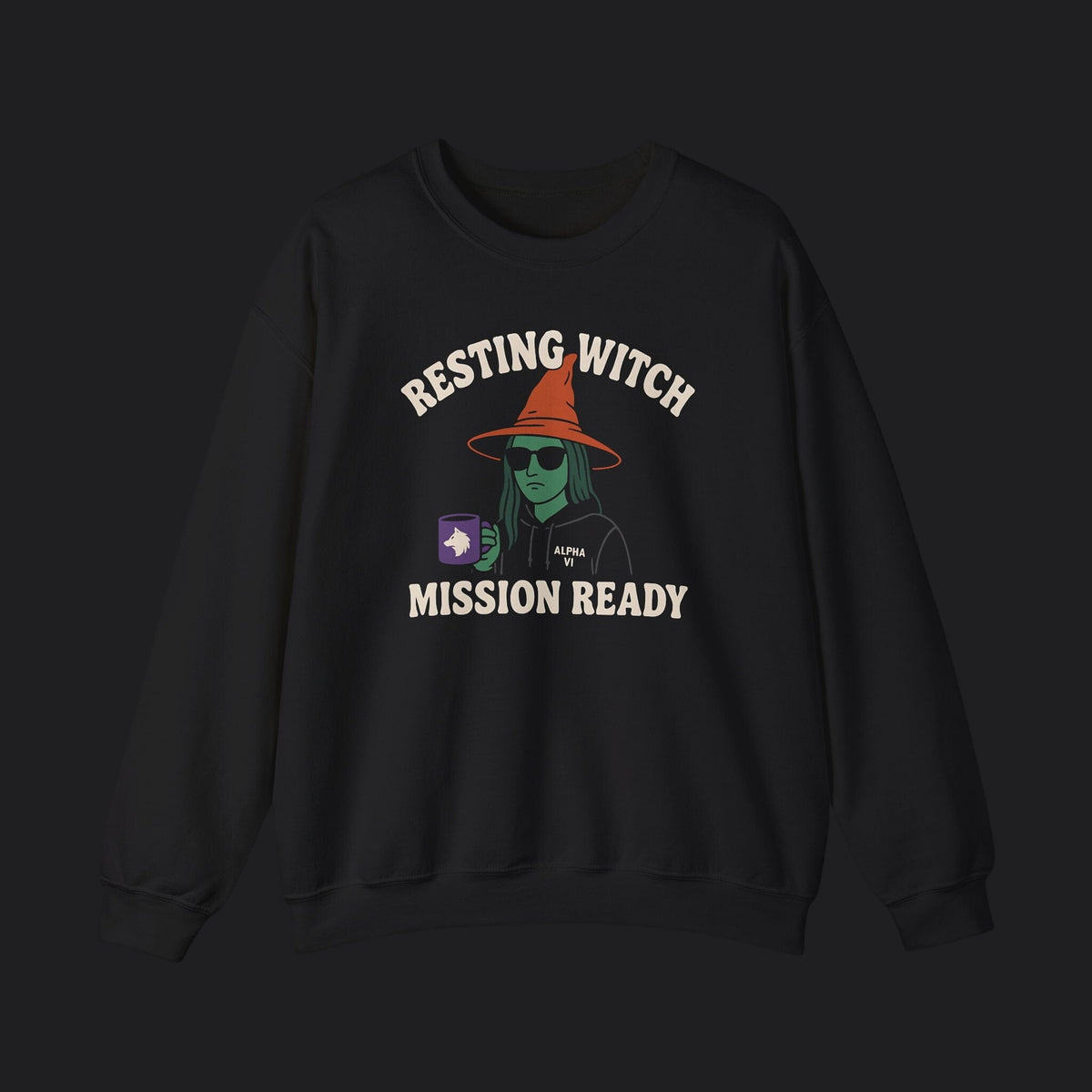 Resting Witch Mission Ready Sweater