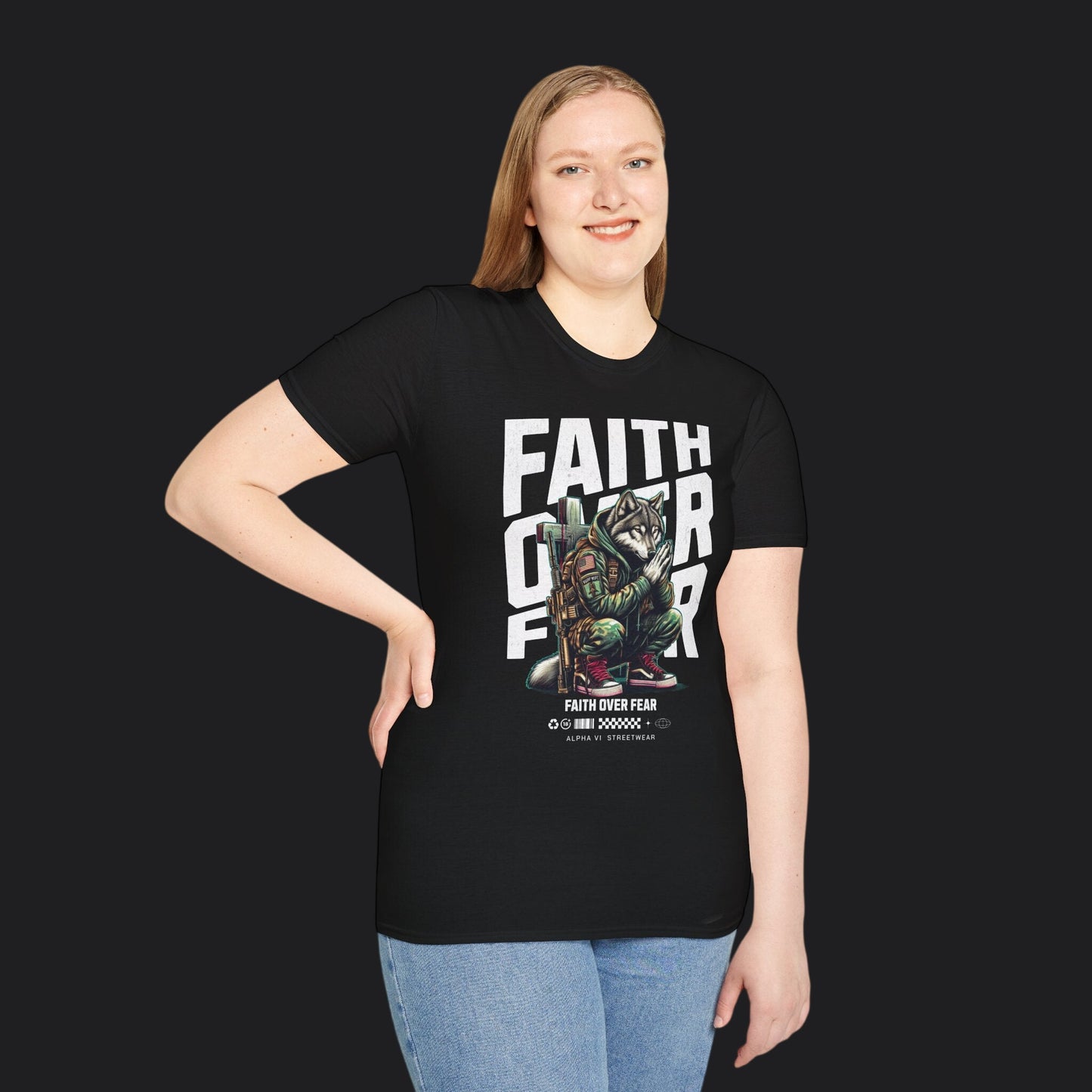 Faith Over Fear Tee — Christian Faith Veteran Military T-Shirt