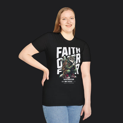 Faith Over Fear Tee — Christian Faith Veteran Military T-Shirt