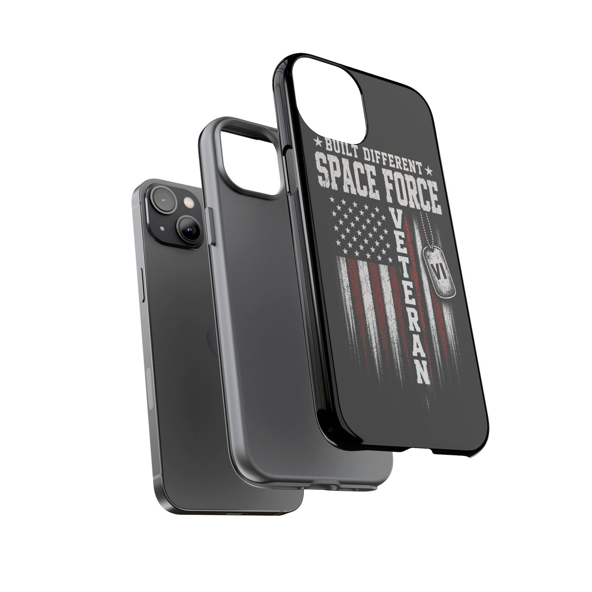 Built Different Space Force Veteran Tough Phone Case