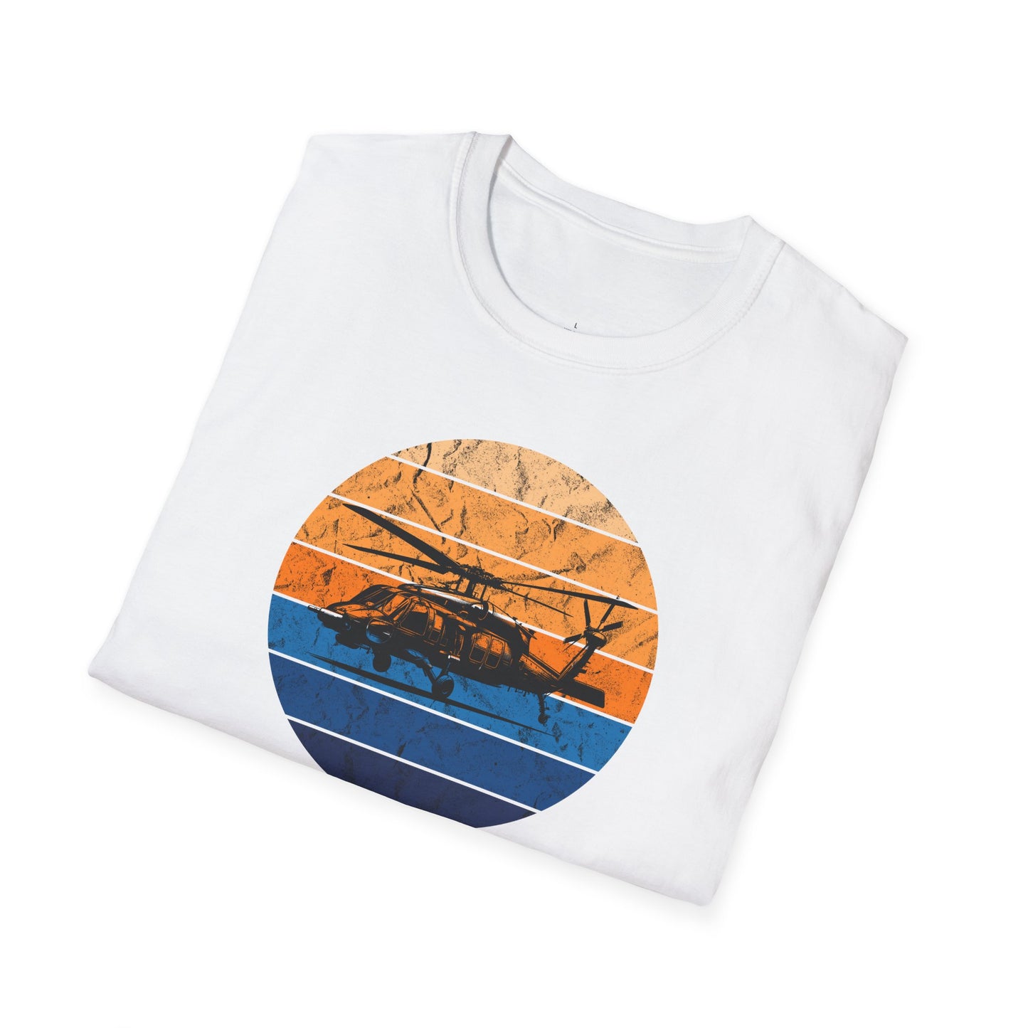 Helicopter Silhouette Sunset Tee