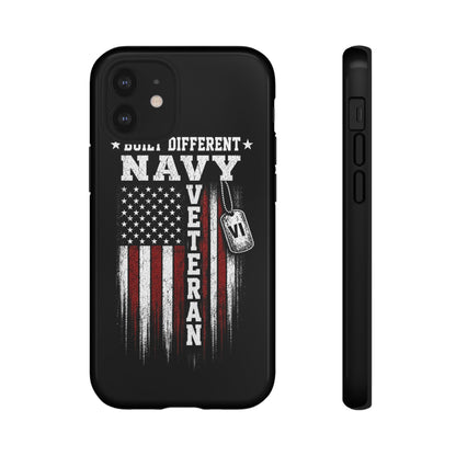 Built Different Navy Veteran Tough Phone Case