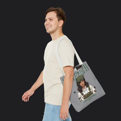 Strength and Elegance Spirit Edition Tote Bag — Military Women Veteran Canvas Bag