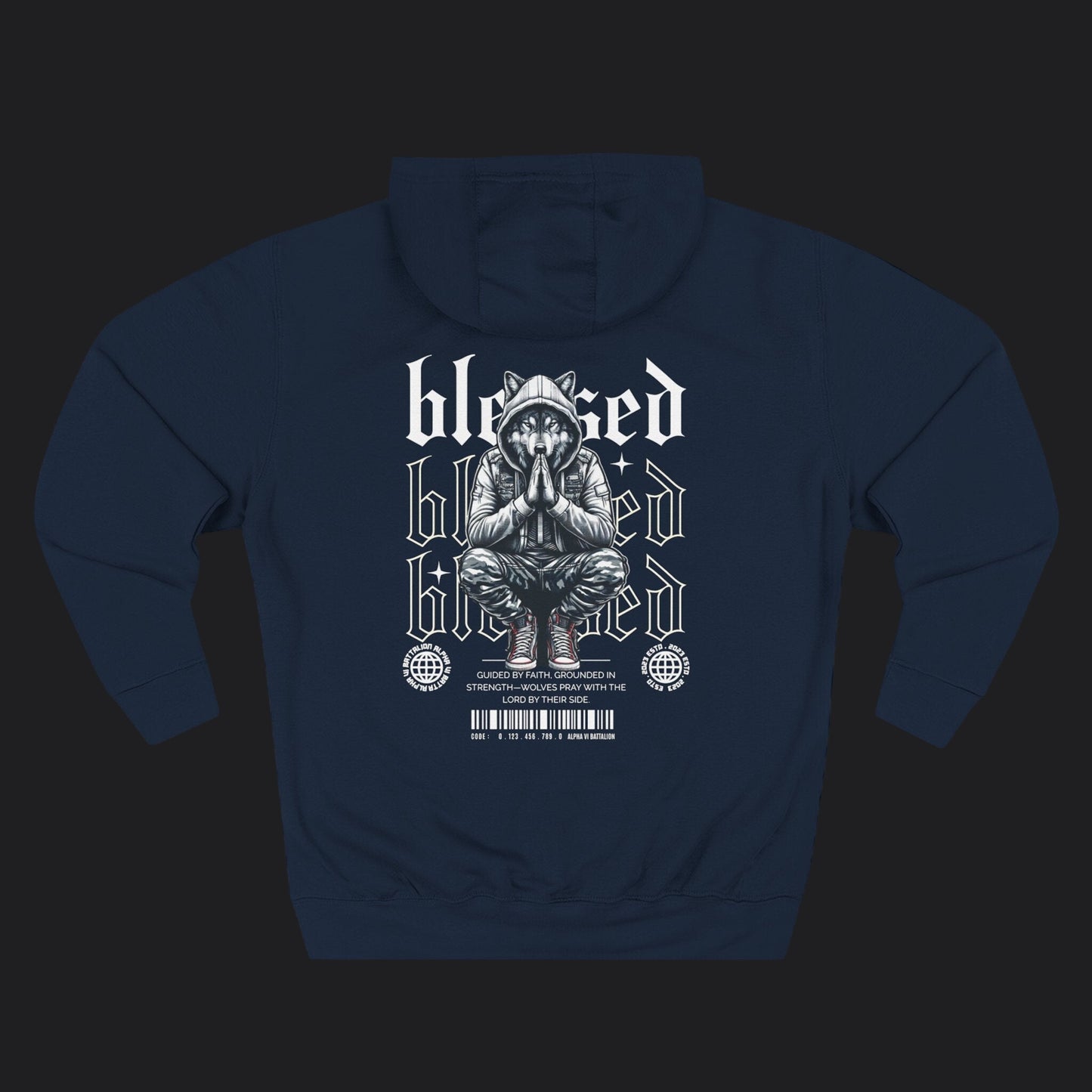 Blessed Hoodie — Christian Faith Veteran Premium Pullover