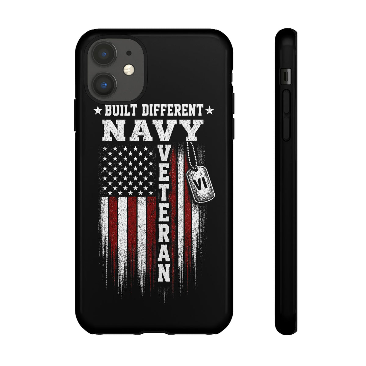 Built Different Navy Veteran Tough Phone Case
