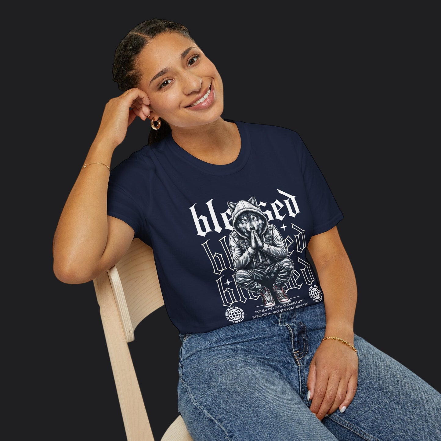 Blessed Tee — Christian Faith Veteran Military Pride T-Shirt