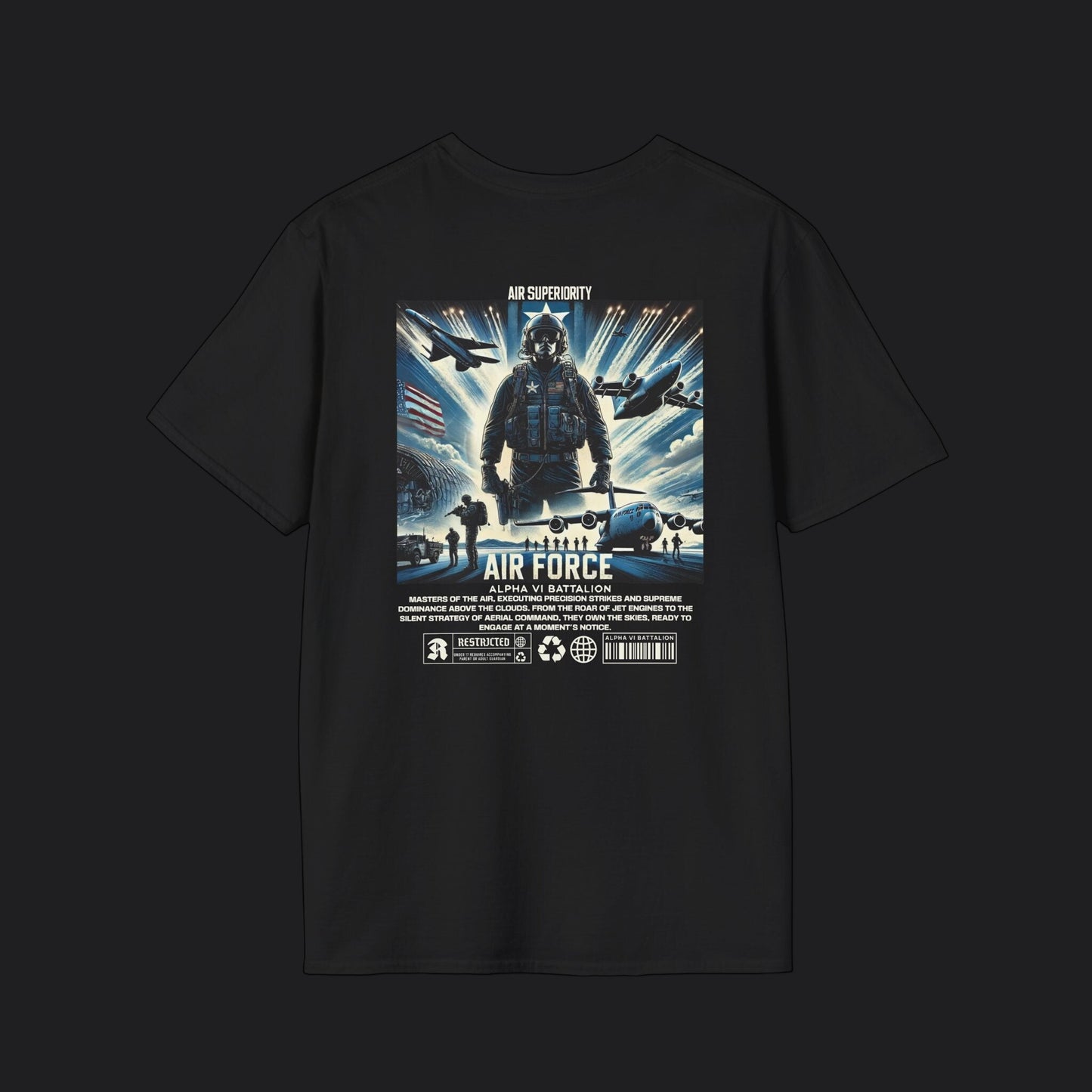 AIR FORCE Air Superiority Tee — USAF Veteran Military T-Shirt