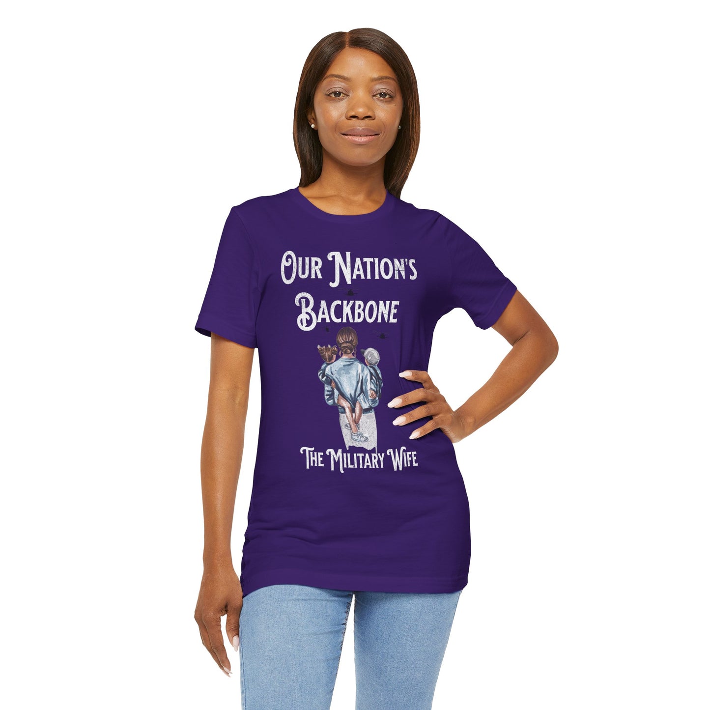 Our Nation's Backbone: The Military Wife Tee