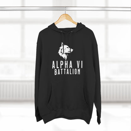 Alpha VI Battalion Wolf Head Emblem Hoodie