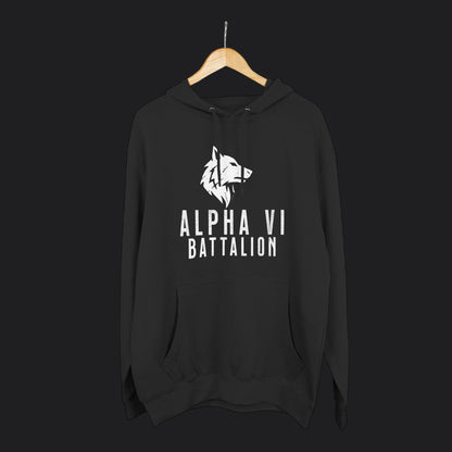 Alpha VI Battalion Wolf Head Emblem Hoodie