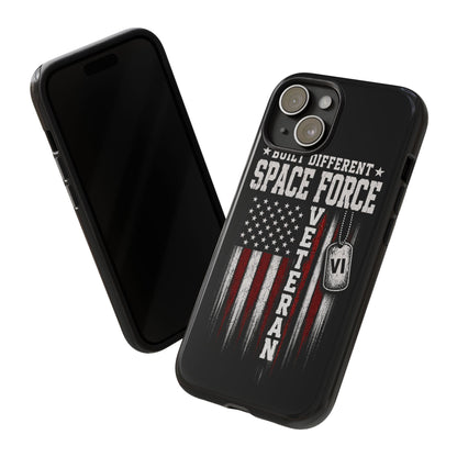 Built Different Space Force Veteran Tough Phone Case