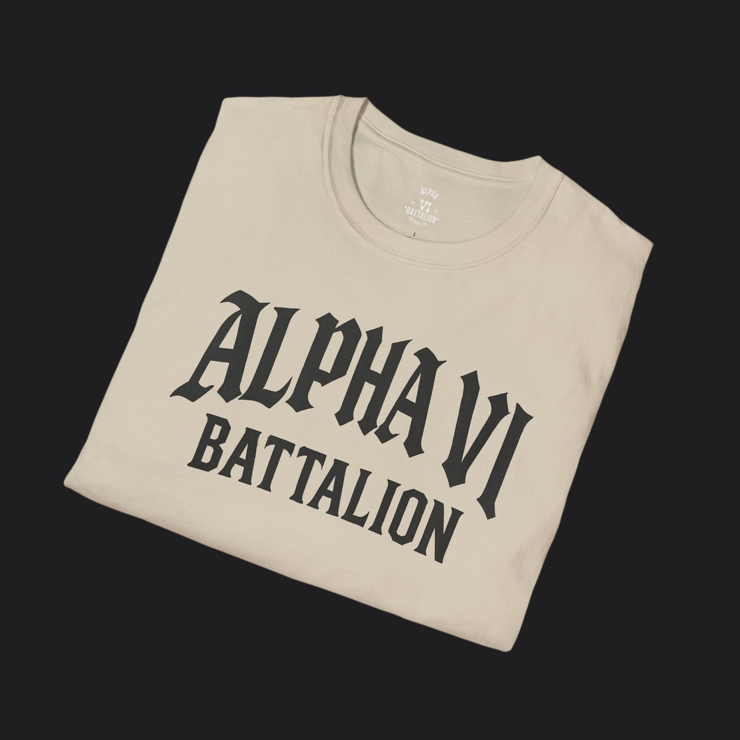 Alpha VI Battalion Crest Tee — Veteran Brand Core Identity T-Shirt v2