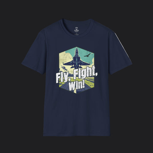 Fly Fight Win Air Force Motto Tee — USAF Veteran Military T-Shirt