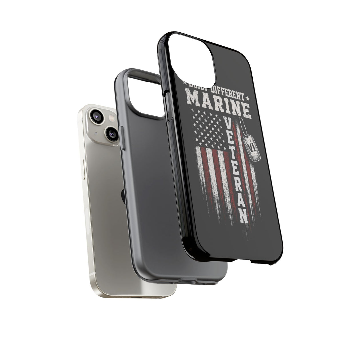 Built Different Marine Veteran Tough Phone Case