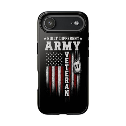 Built Different Army Veteran Tough Phone Case