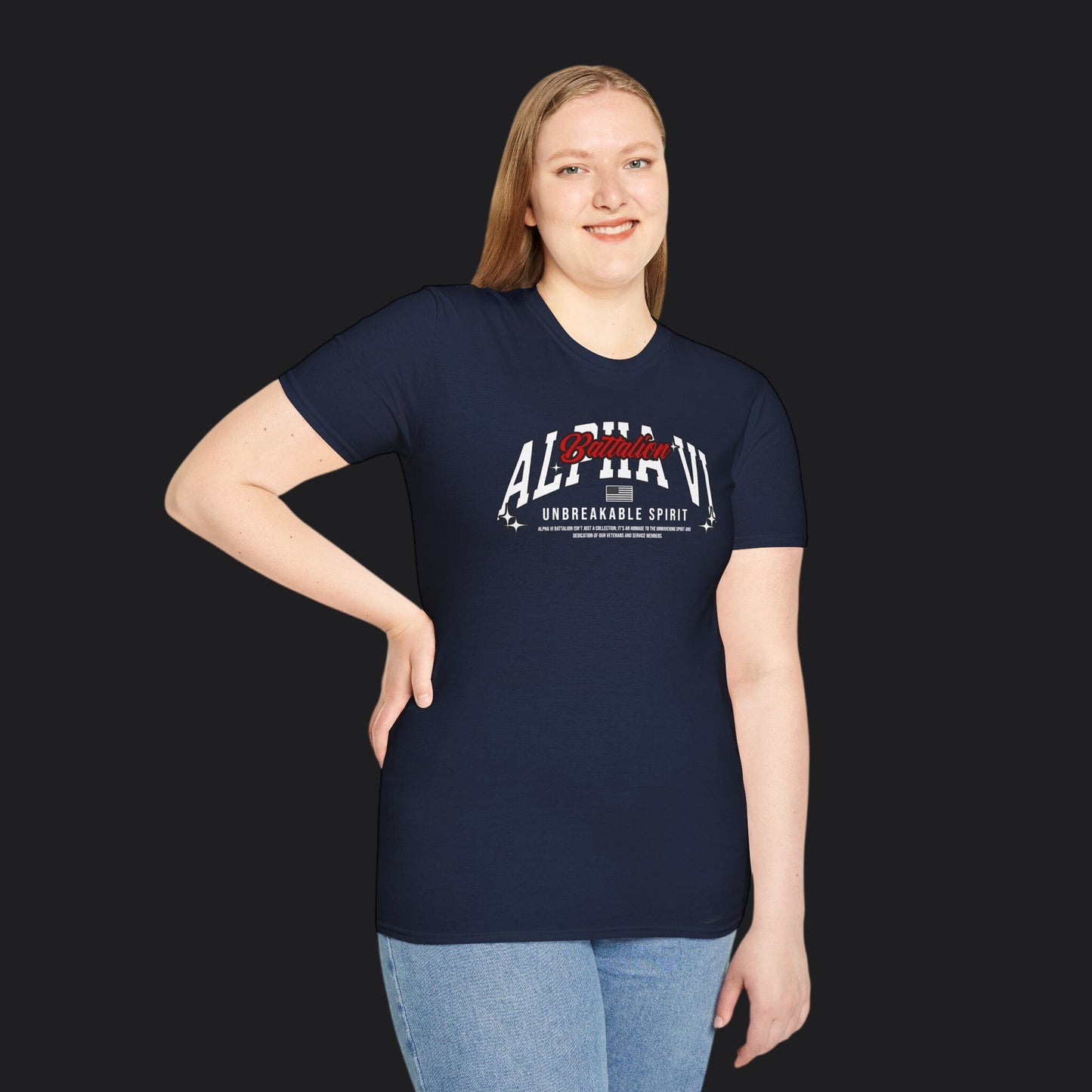 Alpha VI Battalion Unbreakable Spirit Tee — Veteran Resilience T-Shirt