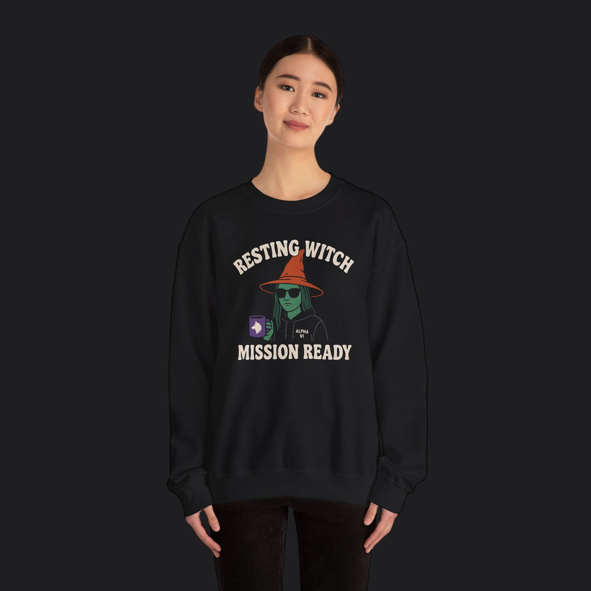 Resting Witch Mission Ready Sweater