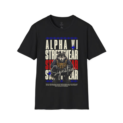 Alpha VI Streetwear Signature Tee — AlphaWolf