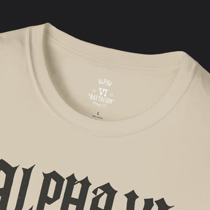 Alpha VI Battalion Crest Tee — Veteran Brand Core Identity T-Shirt v3