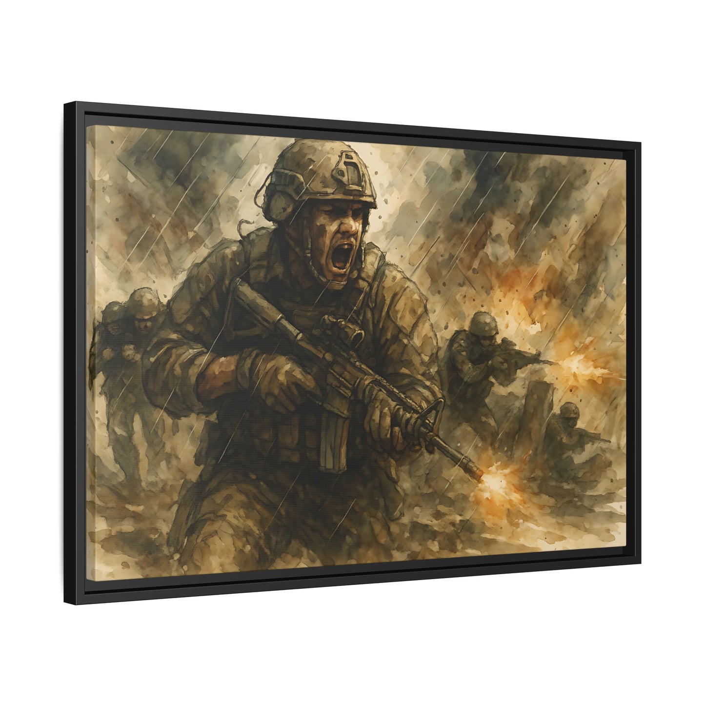 Copy of Matte Canvas, Framed (Multi-color)