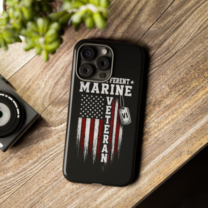 Built Different Marine Veteran Tough Phone Case