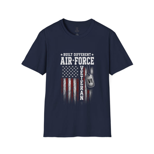 Built Different Air Force Veteran Tee