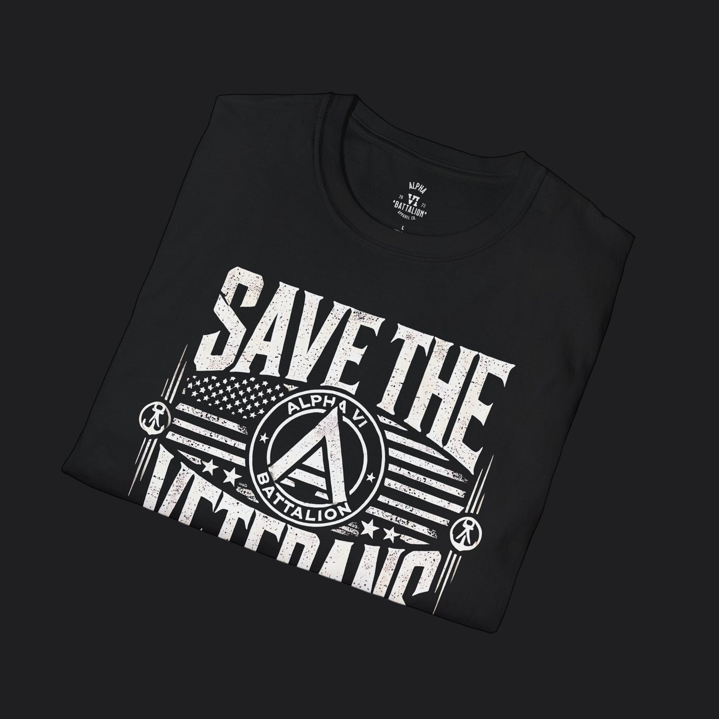 Save the Veterans Tee Standard — Veteran Suicide Prevention T-Shirt