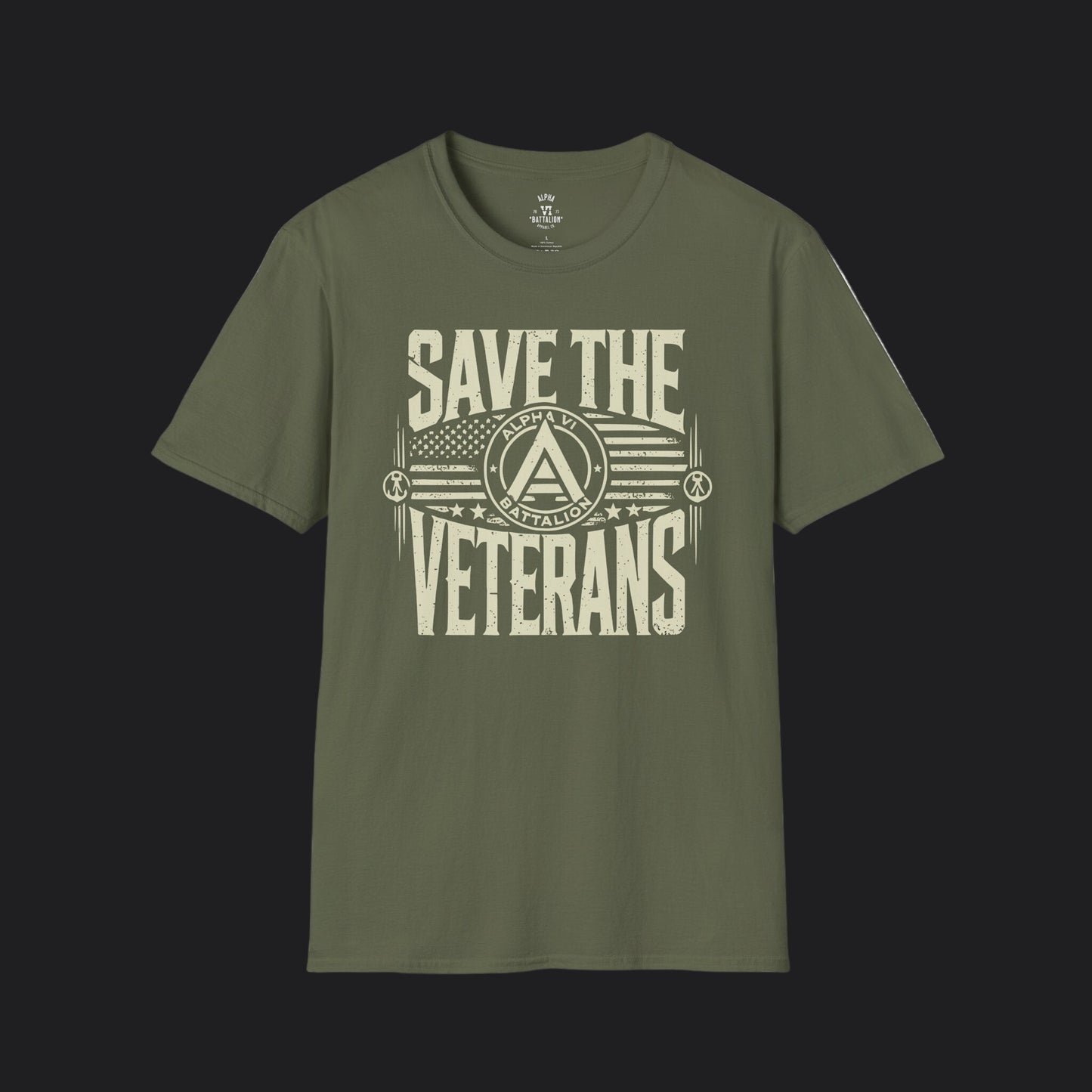 Save the Veterans Disintegration Edition Female — Veteran Awareness T-Shirt