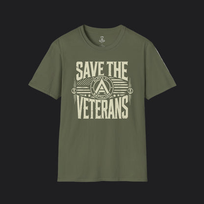 Save the Veterans Disintegration Edition Female — Veteran Awareness T-Shirt