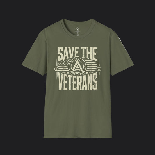 Save the Veterans Disintegration Edition Female — Veteran Awareness T-Shirt