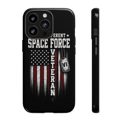 Built Different Space Force Veteran Tough Phone Case