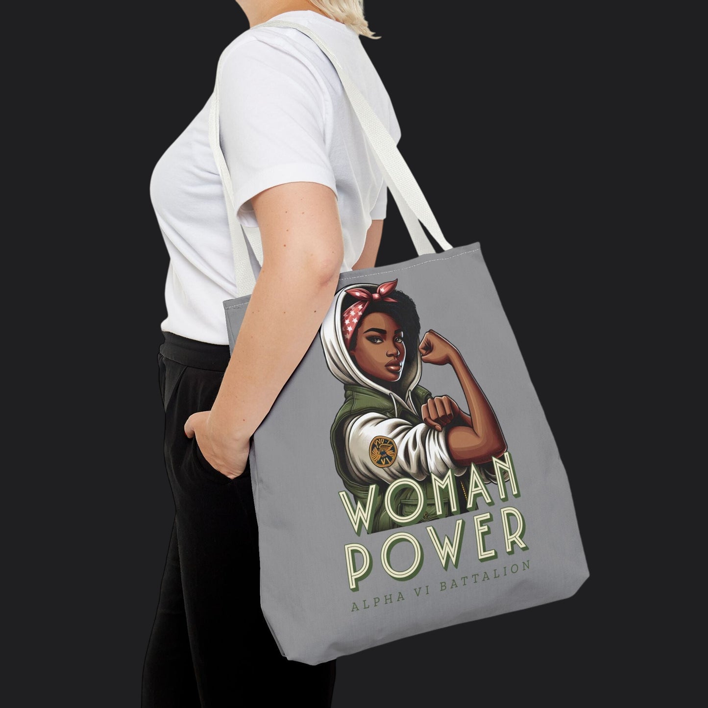 Rosie the Riveter Heritage Edition Tote Bag — Vintage Women's Empowerment Canvas Bag