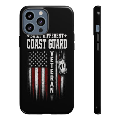 Built Different Coast Guard Veteran Tough Phone Case
