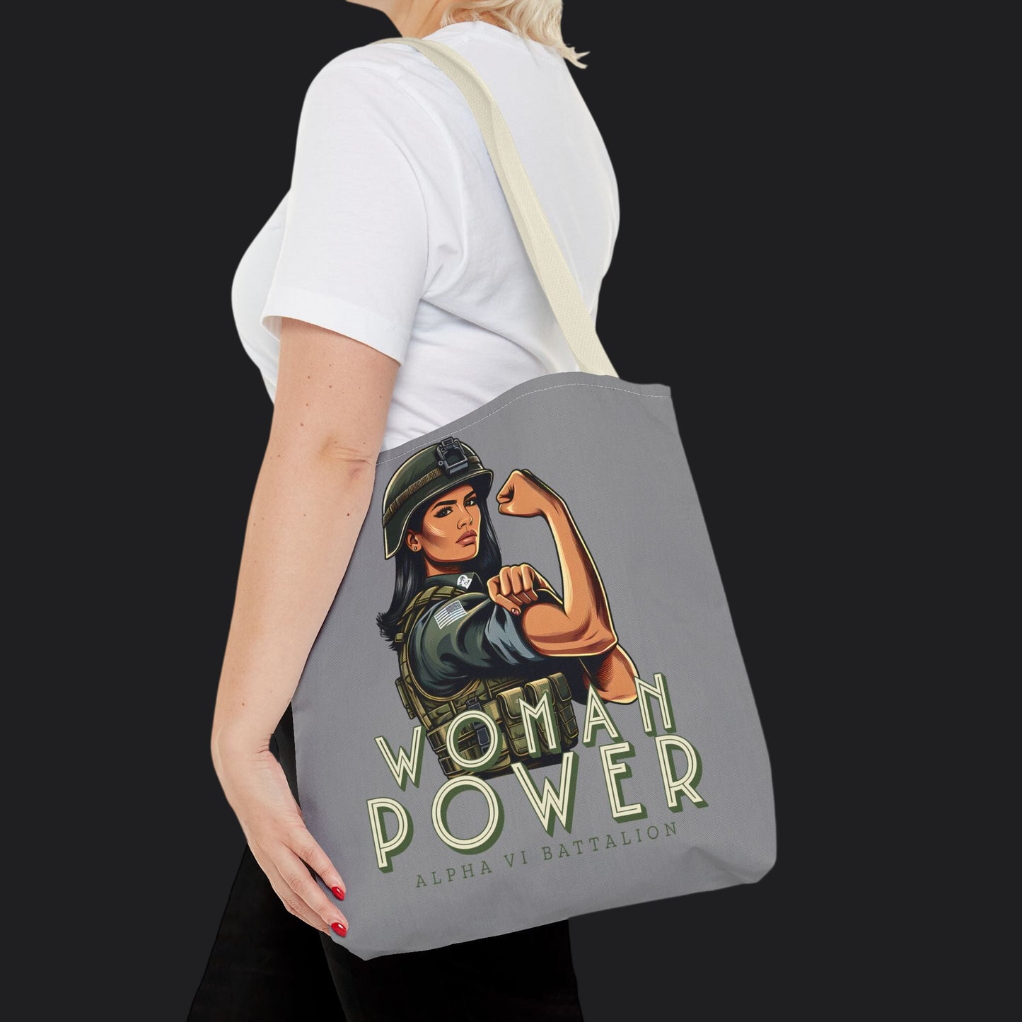 Rosie the Riveter Spirit Edition Tote Bag — Women's Empowerment Canvas Bag