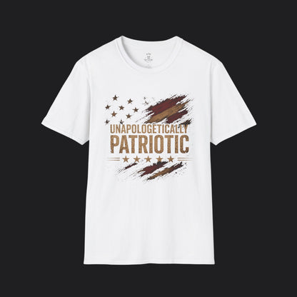 Unapologetically Patriotic Flag Tee — American Flag Veteran T-Shirt