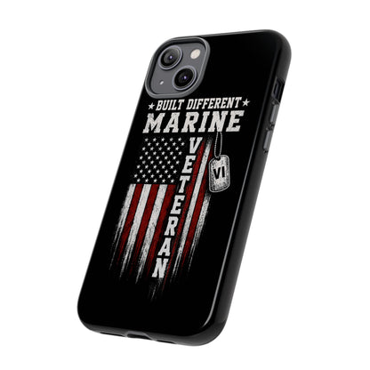 Built Different Marine Veteran Tough Phone Case