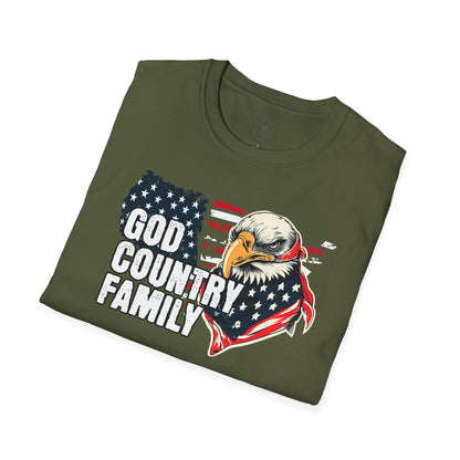 God Bless America Eagle Patriotic Tee