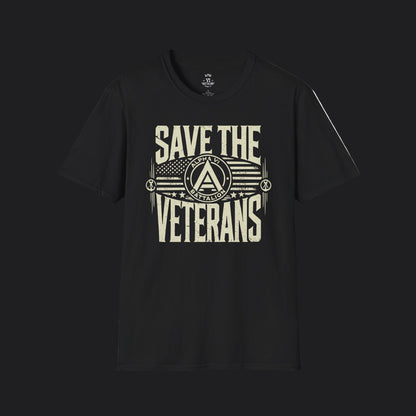 Save the Veterans Disintegration Edition Male — Veteran Awareness T-Shirt